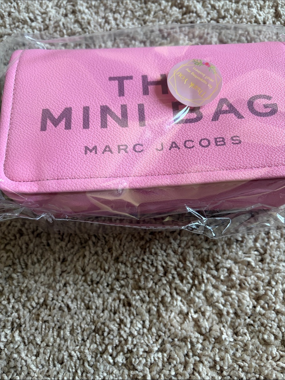 Marc Jacobs Pink 'The Mini Bag' Fold-Over Crossbody